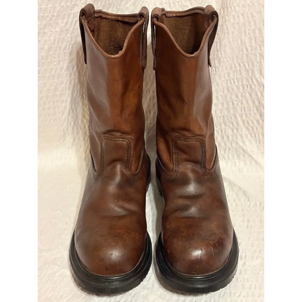 Red Wing USA Pecos 2231 Pull On Work Boot Men’s 9.5B  EH Steel Toe PLZ READ